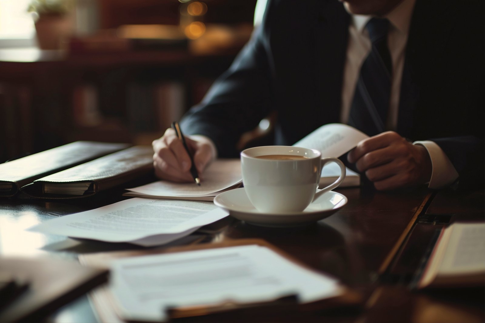Profissional analisando documentos